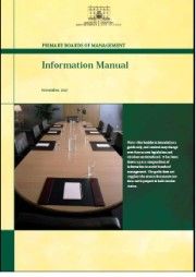 Primary Boards of Management - Information Manual